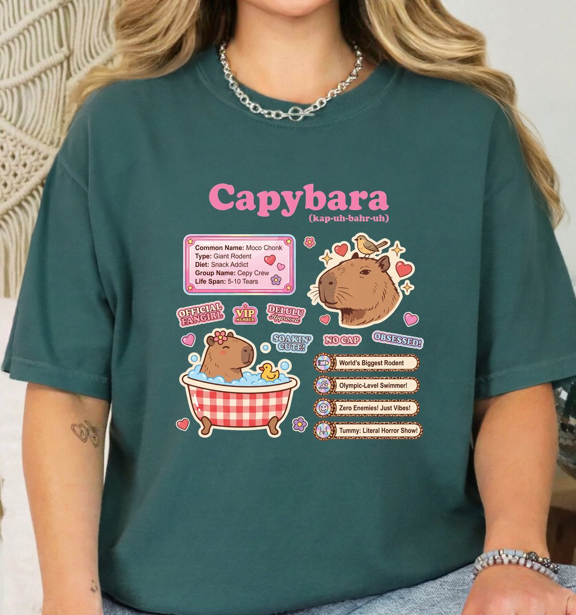 Vintage Capybara T shirt Science Theme Graphic Tee 5 tshirt