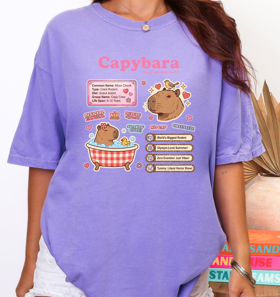 Vintage Capybara T shirt Science Theme Graphic Tee 5 tshirt