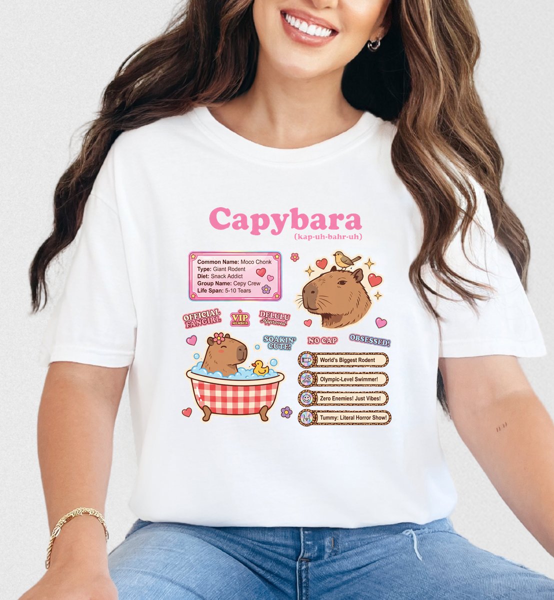 Vintage Capybara T shirt Science Theme Graphic Tee 5 tshirt