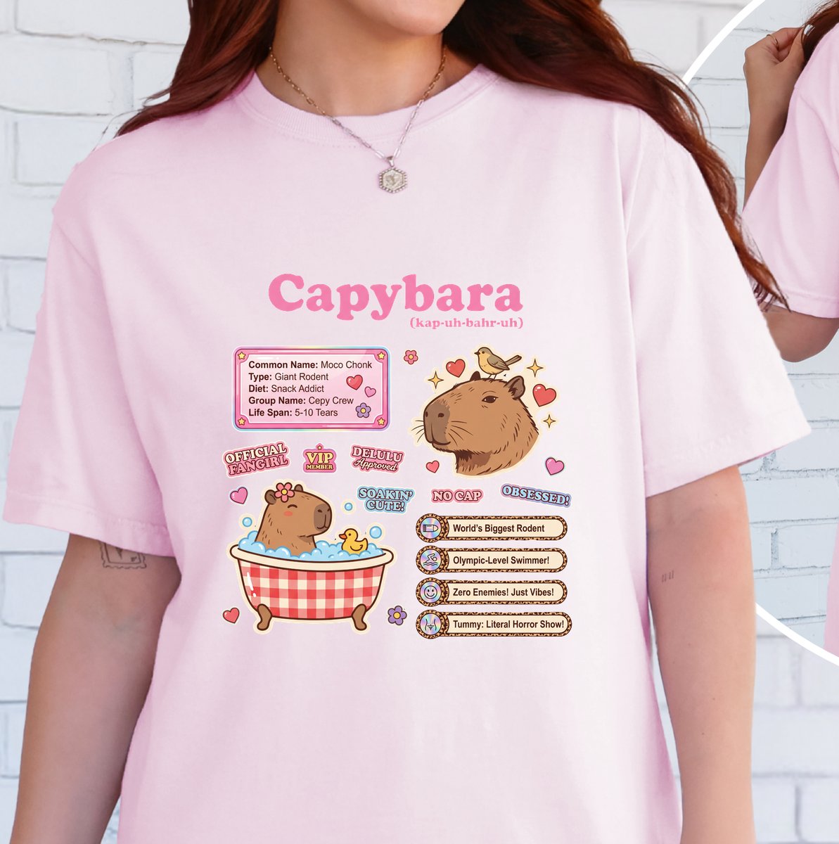 Vintage Capybara T shirt Science Theme Graphic Tee 5 tshirt