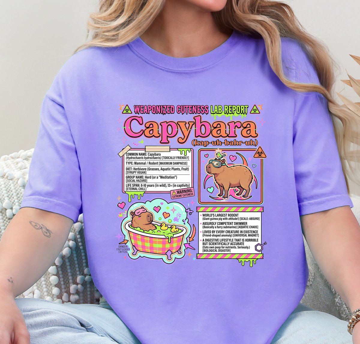 Vintage Capybara T shirt Science Theme Graphic Tee 6 tshirt