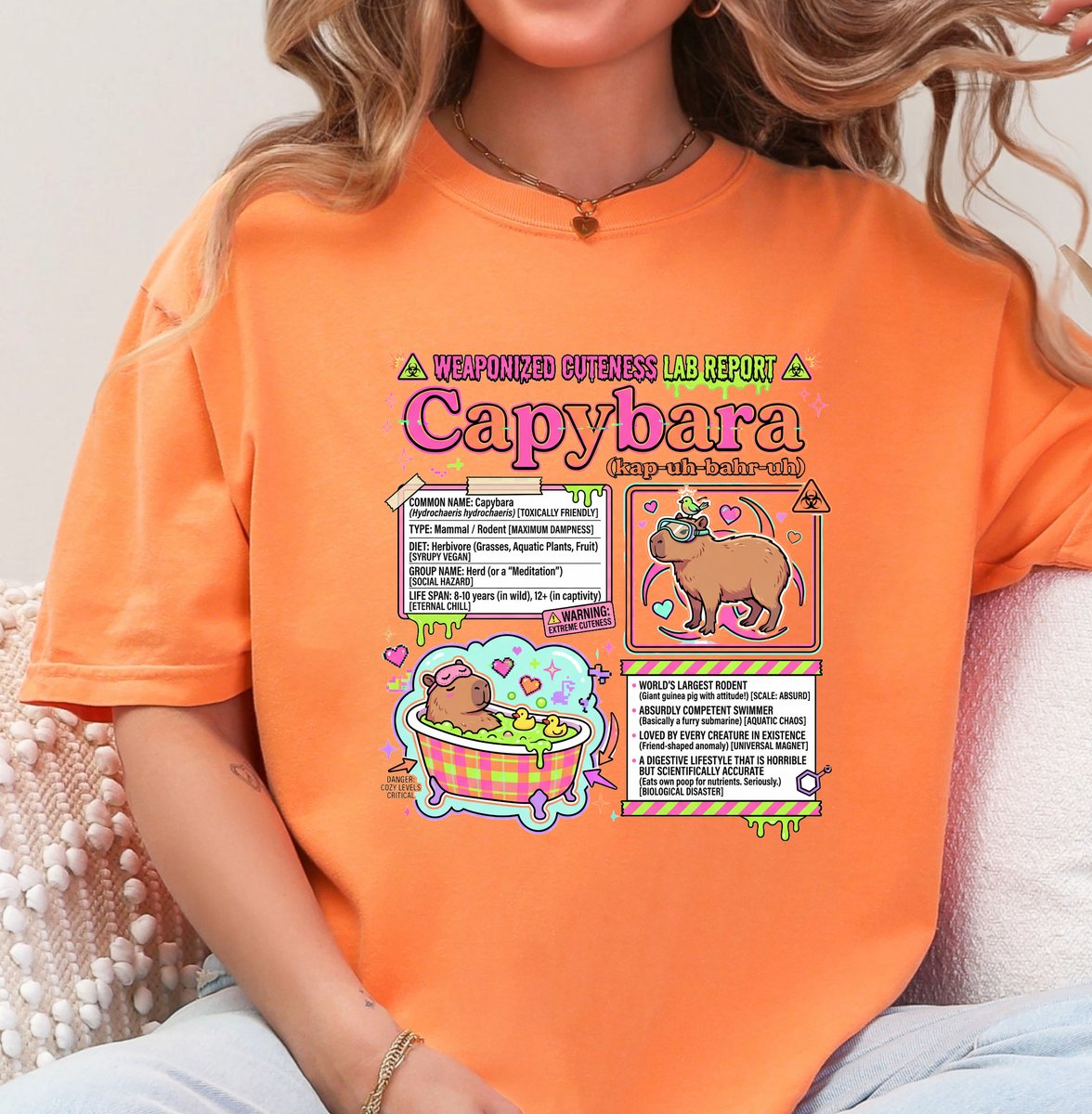 Vintage Capybara T shirt Science Theme Graphic Tee 6 tshirt