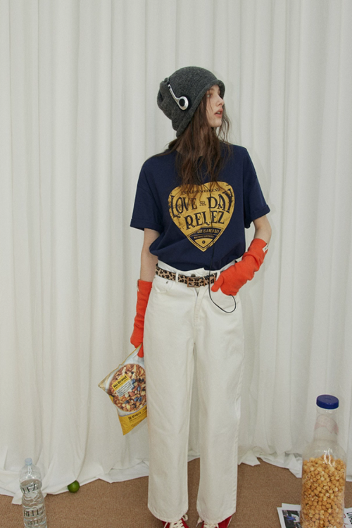 Vintage Letter Print T-Shirt