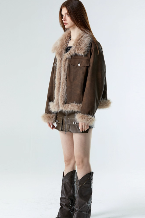 Vintage Mouton Coat