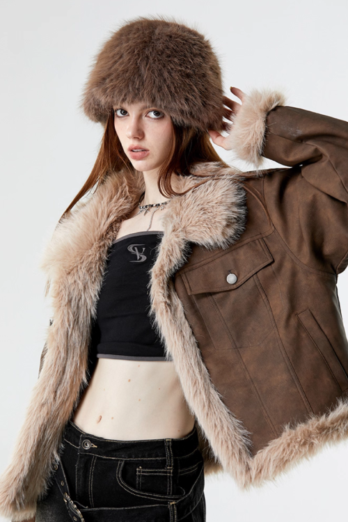 Vintage Mouton Coat