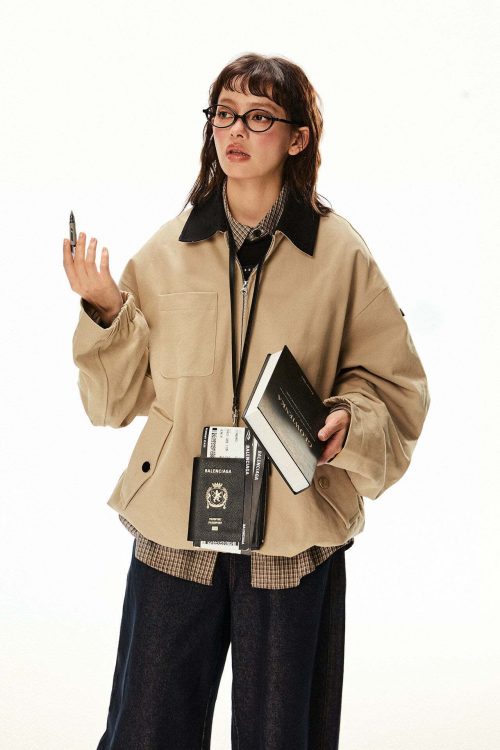Vintage Style Work Blouson