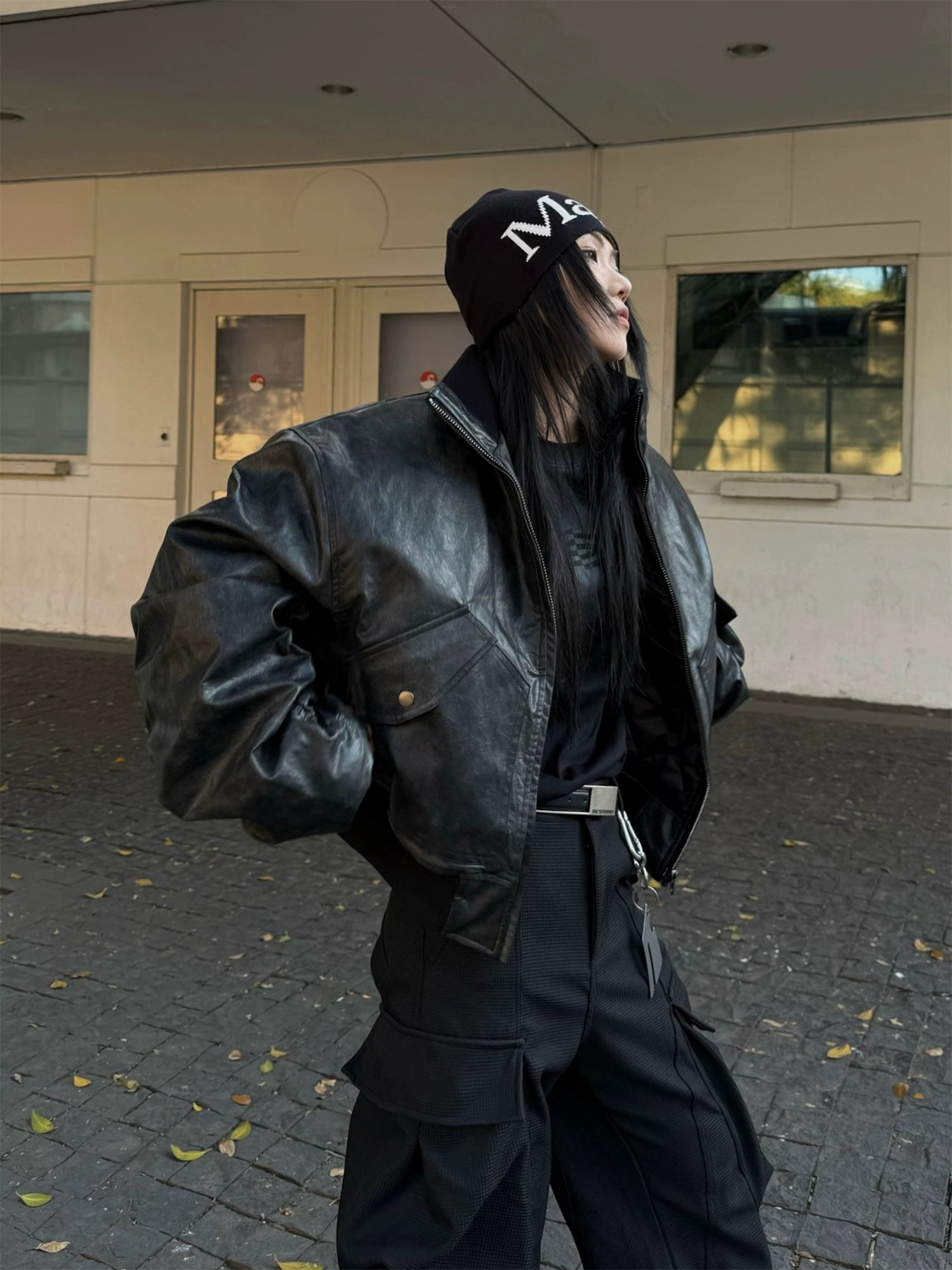 Vintage Washed Leather Jacket