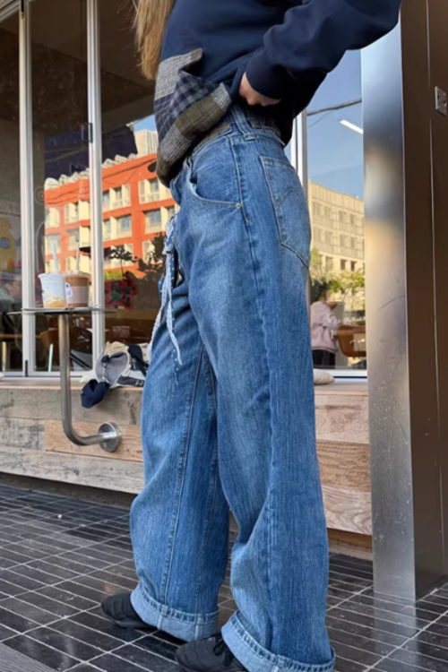 Vintage Wide Denim Pants