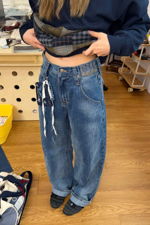 Vintage Wide Denim Pants
