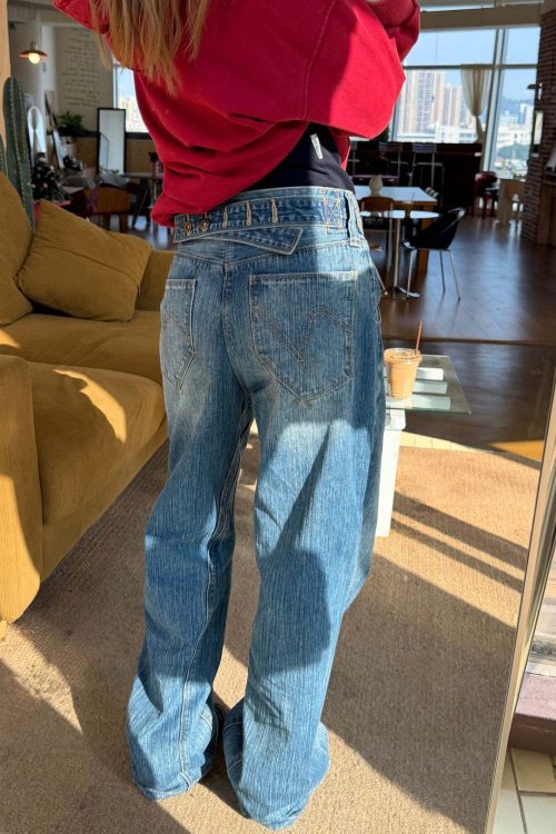 Vintage Wide Denim Pants