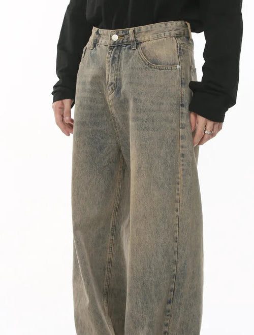 Washed Baggy Jeans