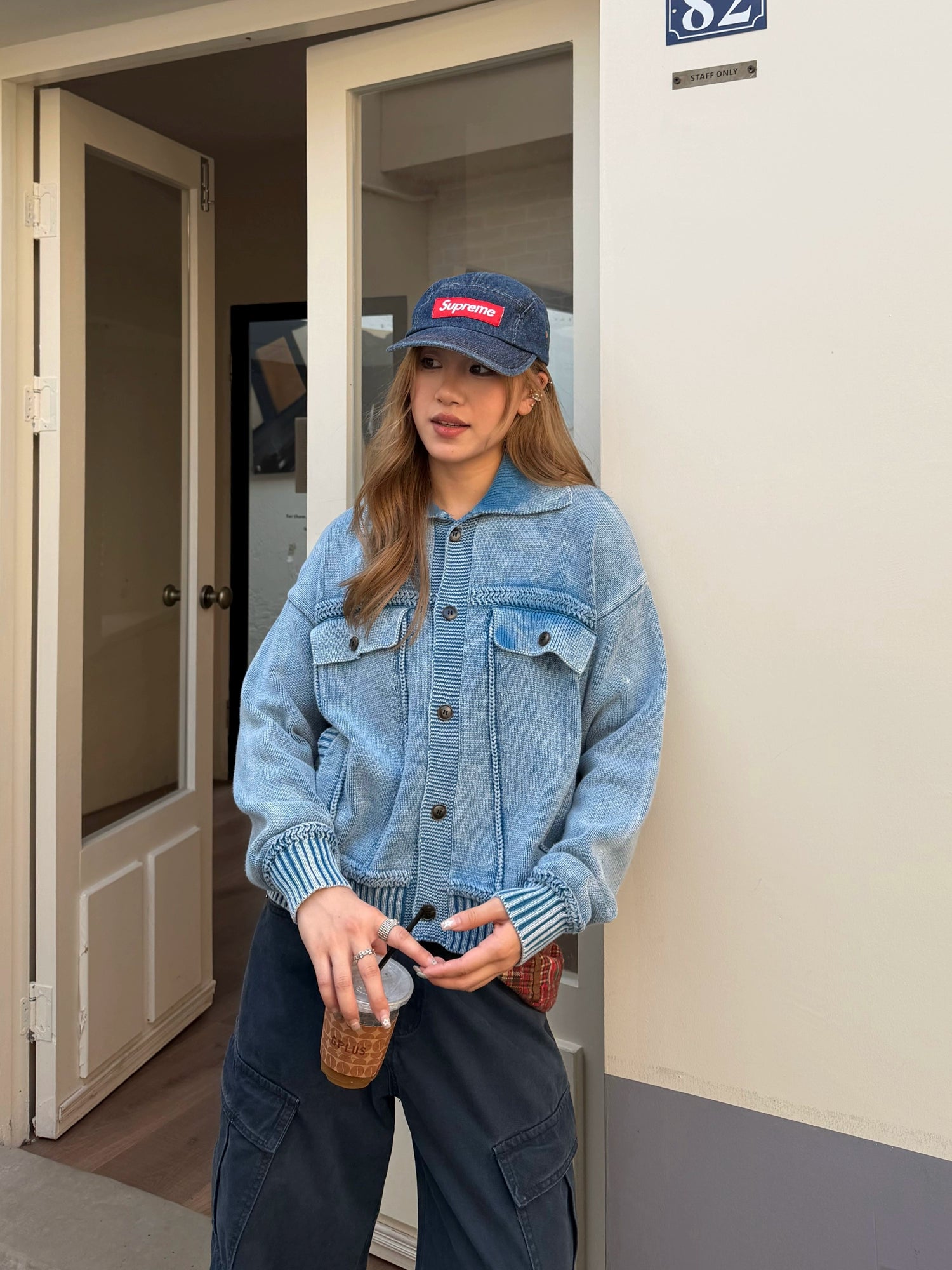 Washed Knit Short Jacket