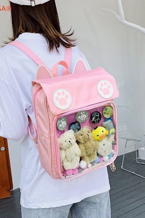 White Cat Ita Backpack for Pin Display