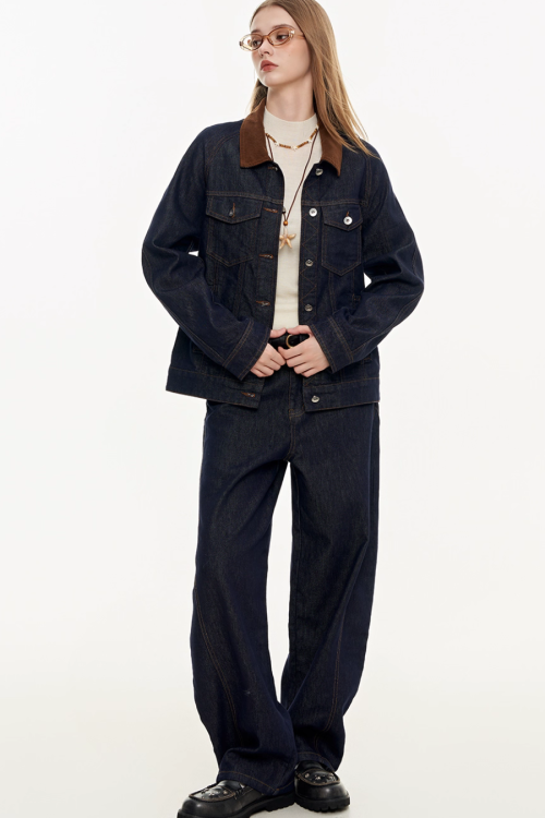 Wide Denim Pants