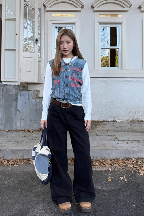 Wide Leg Casual Pants