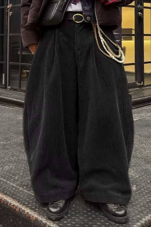 Wide Leg Corduroy Pants