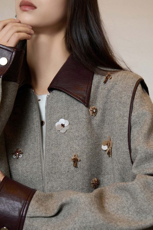 Wool Blend Tweed Jacket