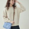 Lace Collar Long-Sleeve Top