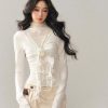 Rose Frill Lace Top