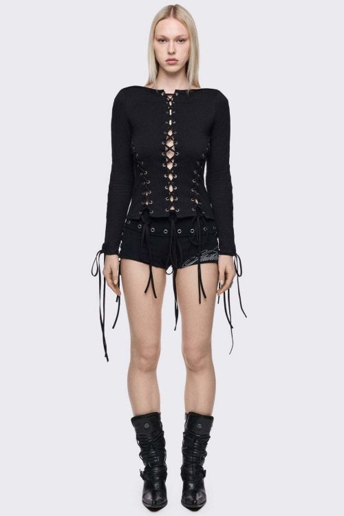 Kalee Lace-Up Top