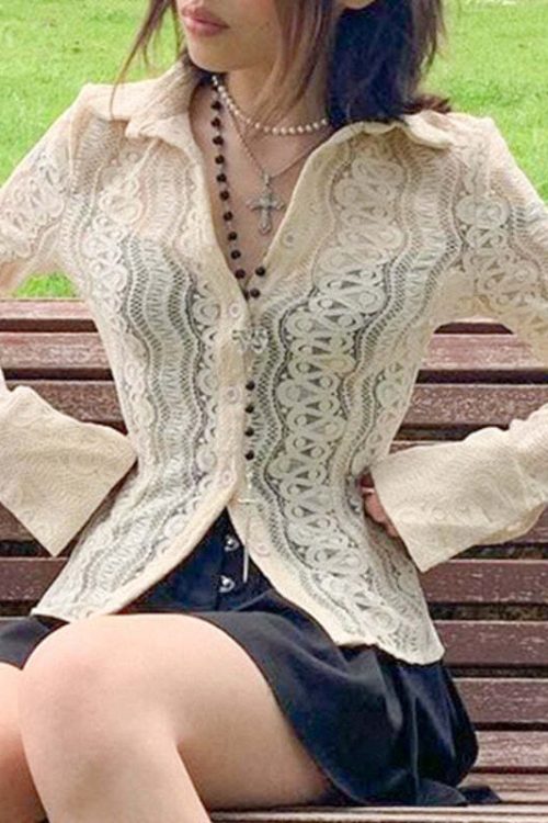 Lace Fairy Core Top