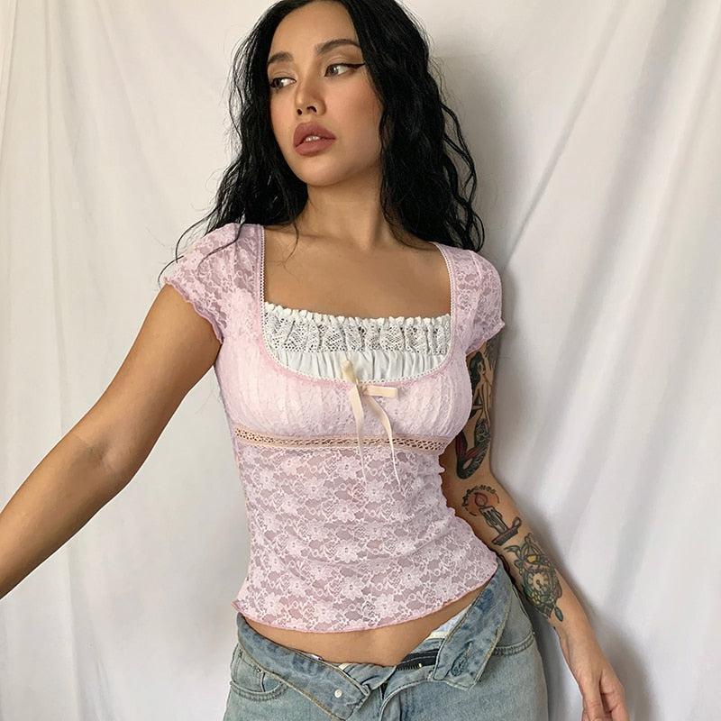 Coquette Lace Detailed Top Coquette Lace Detailed Top