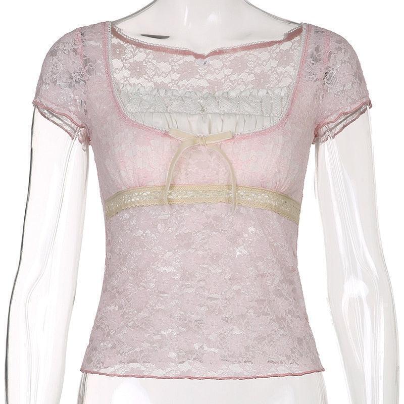 Coquette Lace Detailed Top Coquette Lace Detailed Top