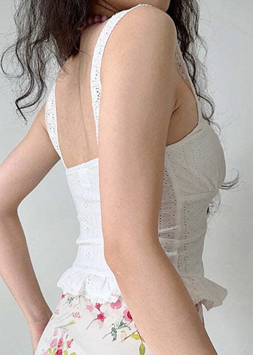Flirty Babe Lace Up Corset Top