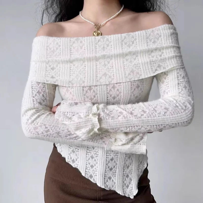 Fold-Over Lace Top Fold-Over Lace Top