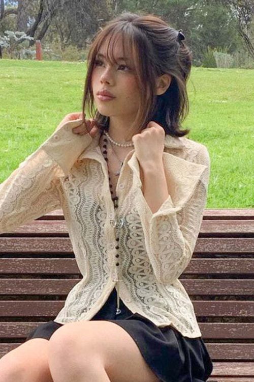 Lace Fairy Core Top