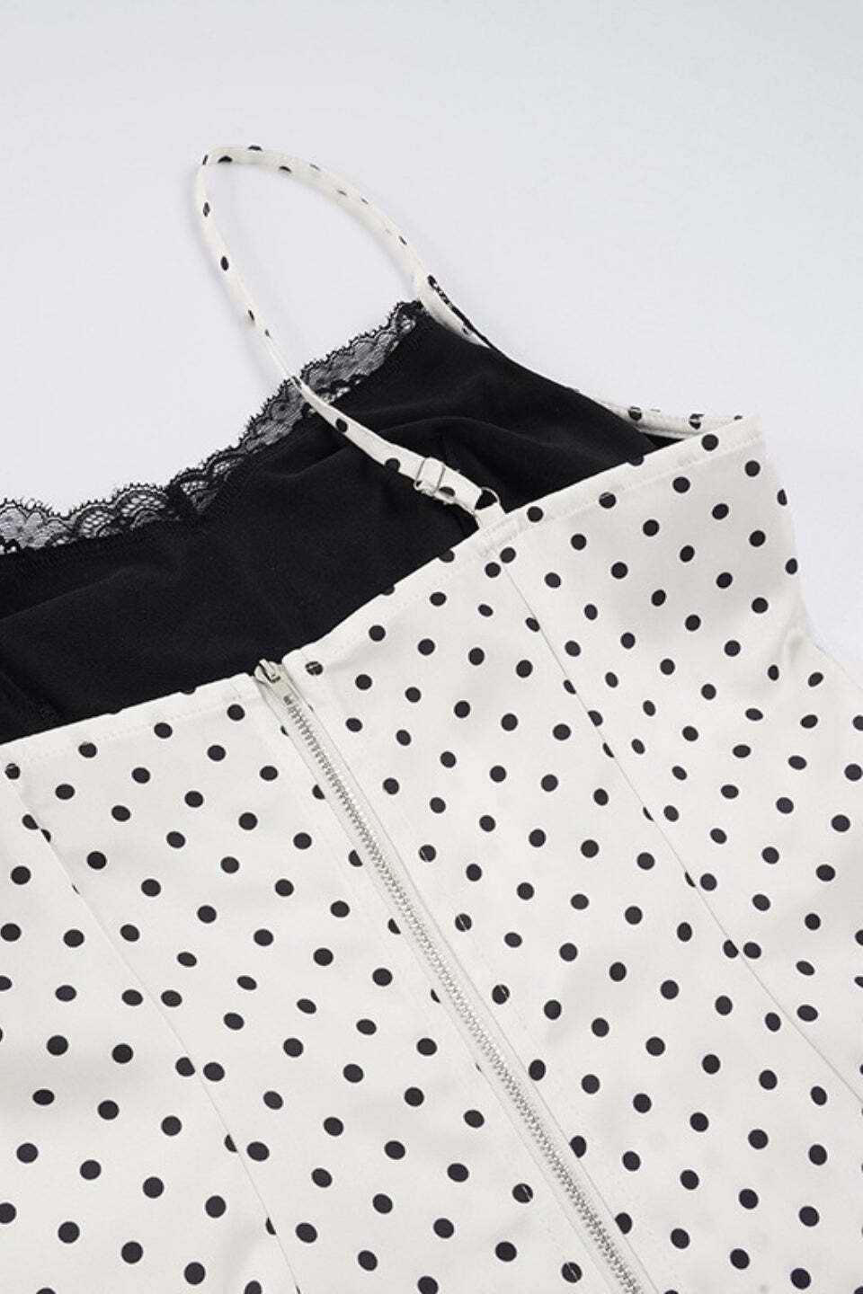 Sexy Lace Polka Dot Patchwork Slim Cami Top Sexy Lace Polka Dot Patchwork Slim Cami Top