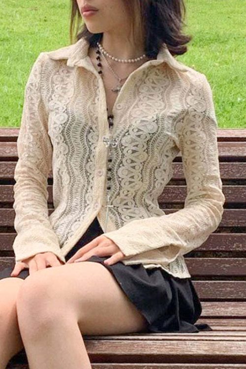 Lace Fairy Core Top