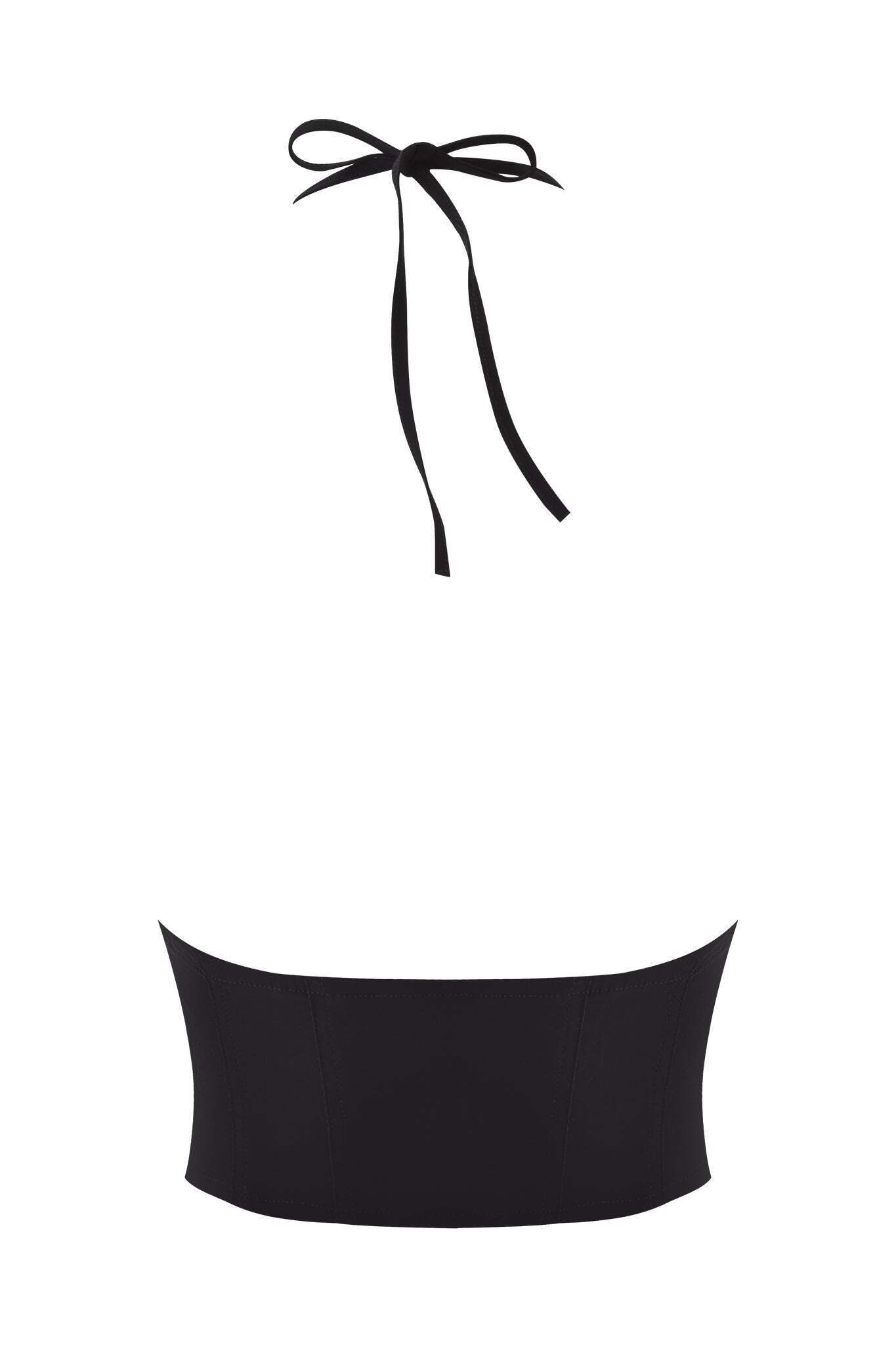 ELLENA WOVEN LACE HALTER CORSET – BLACK ELLENA WOVEN LACE HALTER CORSET – BLACK