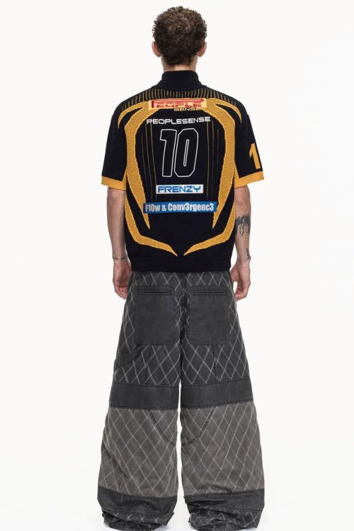 men-s-yellow-black-mesh-knit-polo-shirt-9
