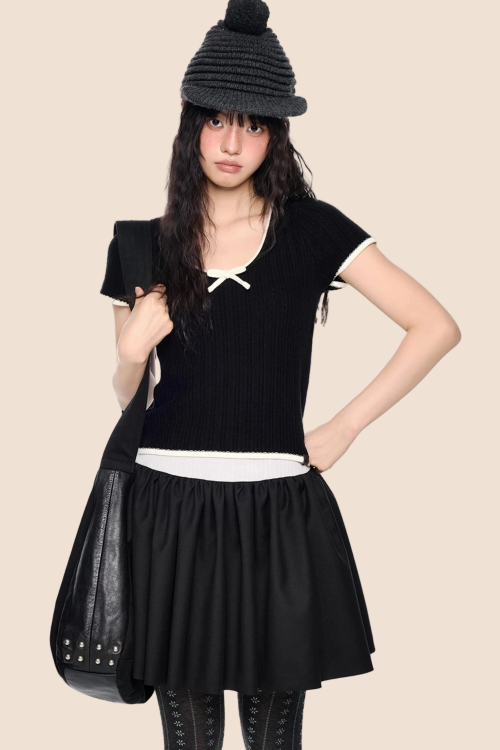 contrast-striped-bow-knit-top-1