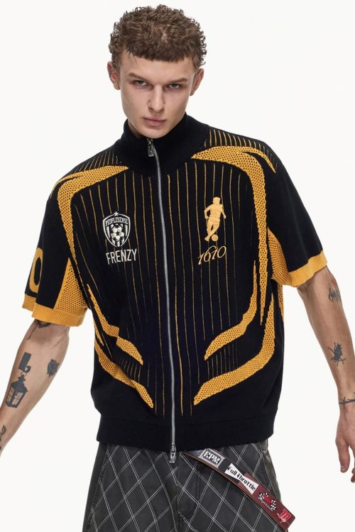 men-s-yellow-black-mesh-knit-polo-shirt-2