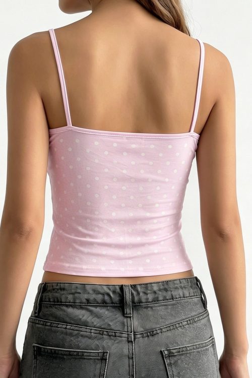 casual-polka-dot-solid-slim-cami-top-6