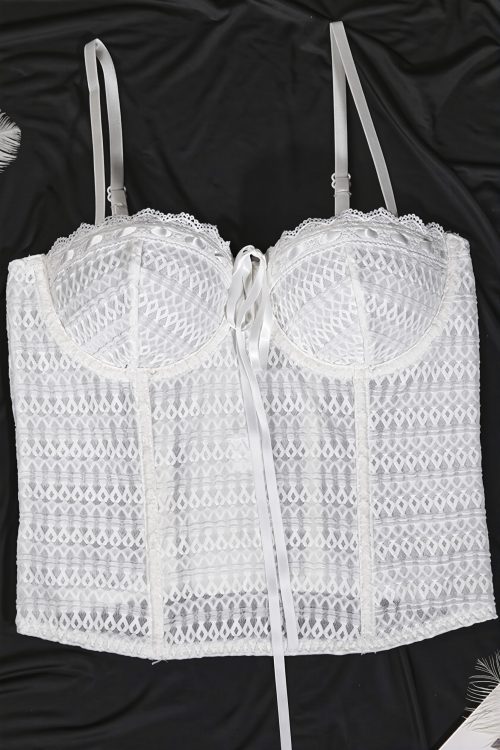 Lace Boned Underwire Sexy Cami Top