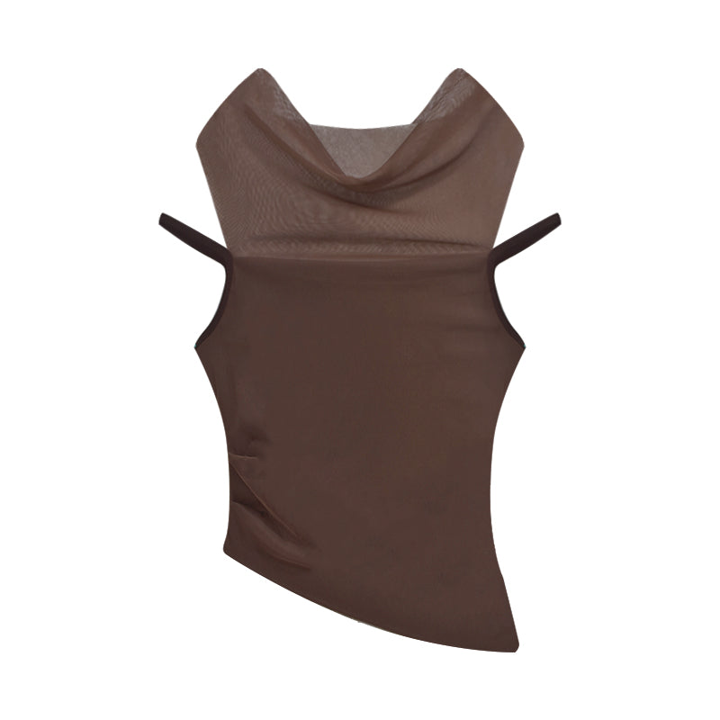 tina-solid-color-brown-mesh-patchwork-spaghetti-strap-slim-cropped-top-2 tina-solid-color-brown-mesh-patchwork-spaghetti-strap-slim-cropped-top-2