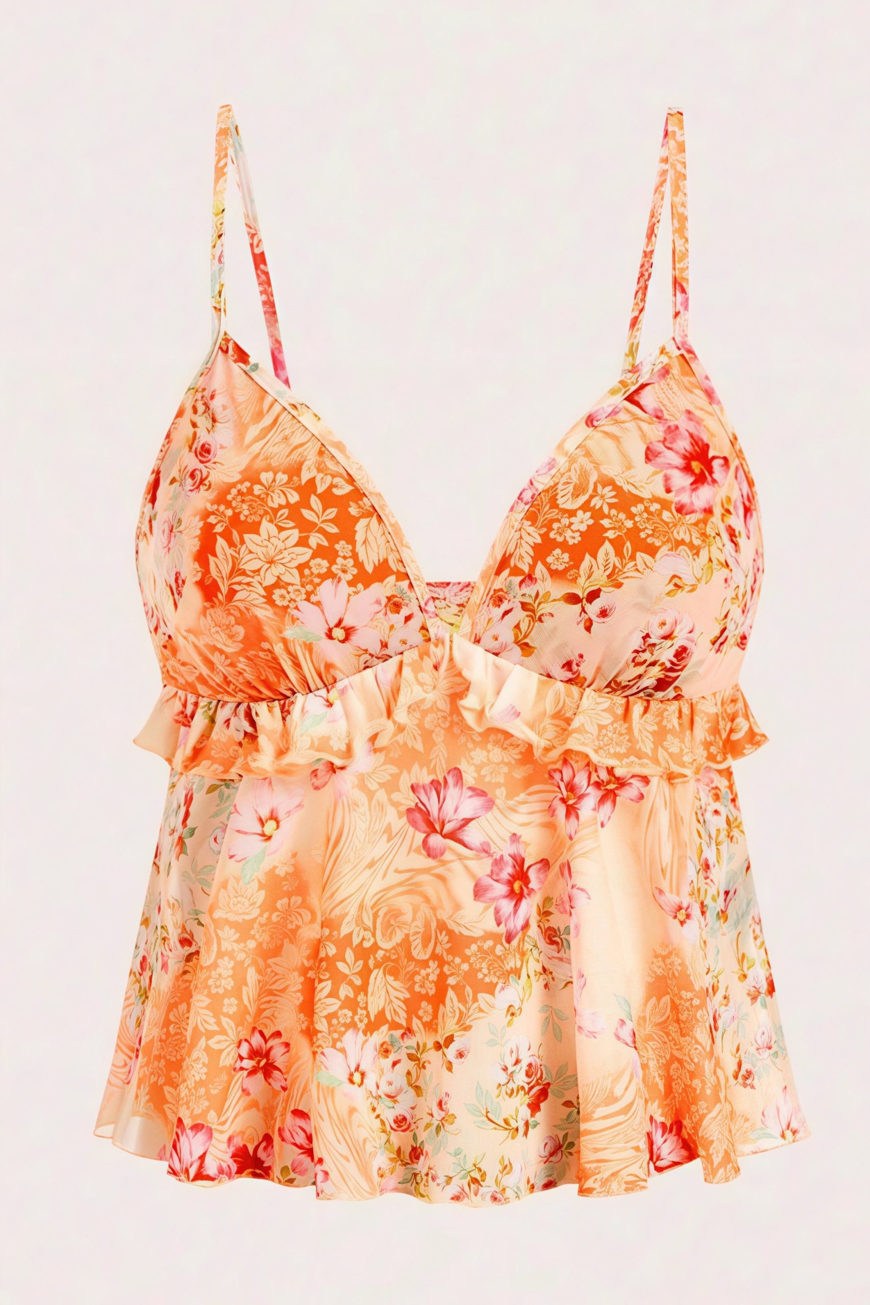 sexy-sheer-print-ruffle-cami-top-5 Sheer Print Ruffle Cami Top