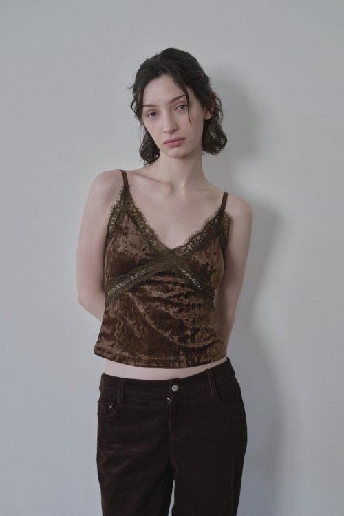 apricot-v-neck-slim-layering-womens-velvet-polyester-blend-lace-camisoles-11