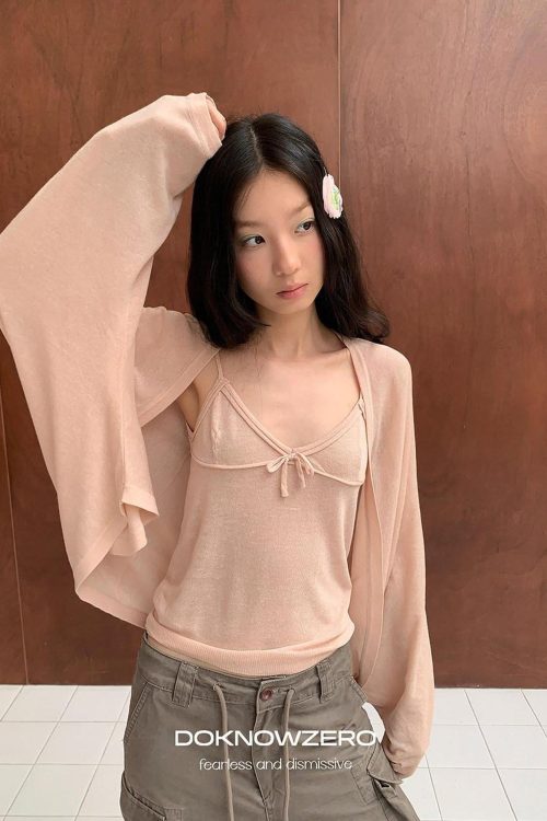 lightweight-knit-bow-tie-v-neck-webbing-strap-slim-fit-womens-tank-tops-4