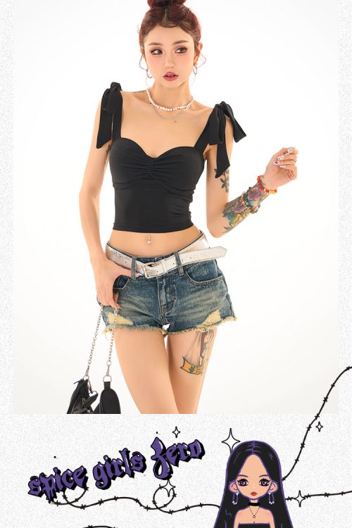 nora-solid-color-black-ribbon-tie-strap-slim-backless-cut-out-design-top-6