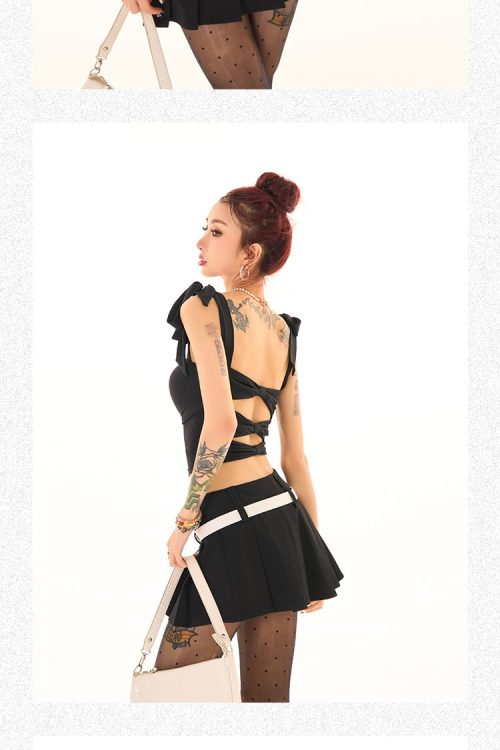 nora-solid-color-black-ribbon-tie-strap-slim-backless-cut-out-design-top-9