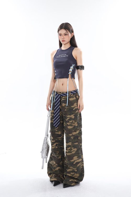 kacey-solid-color-balletcore-lace-up-ribbon-drawstring-contrast-letter-embroidered-slim-cropped-top-11