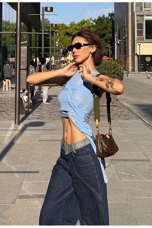 kareena-solid-color-blue-mesh-irregular-micro-sheer-summer-sleeveless-cropped-top-10