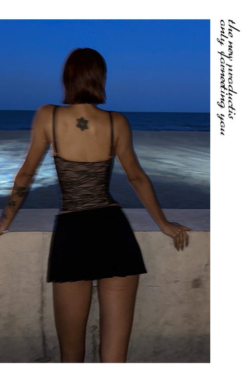 Black One Shoulder Going Out Top