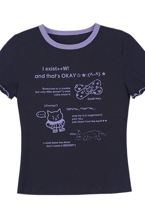 cool-black-white-cute-print-short-sleeve-bow-t-shirt-10
