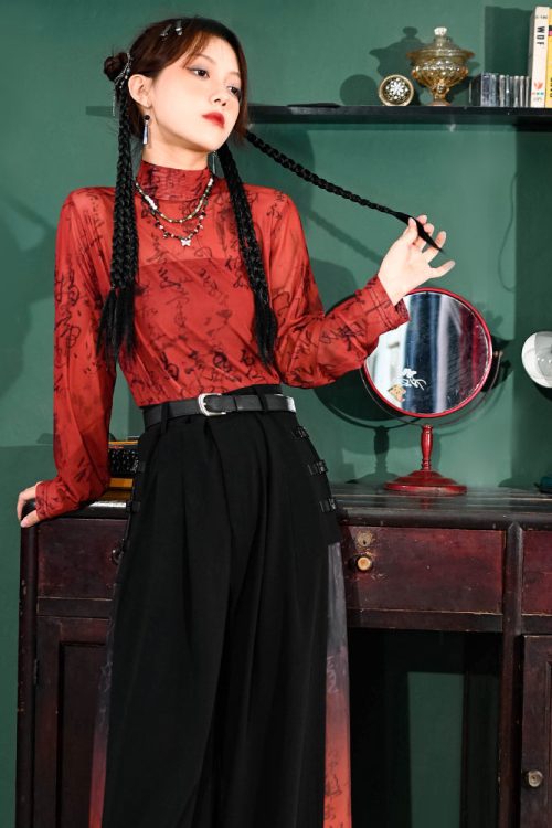 chinese-inspired-red-mesh-blouse-2