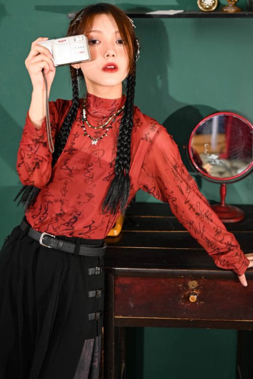 chinese-inspired-red-mesh-blouse-3